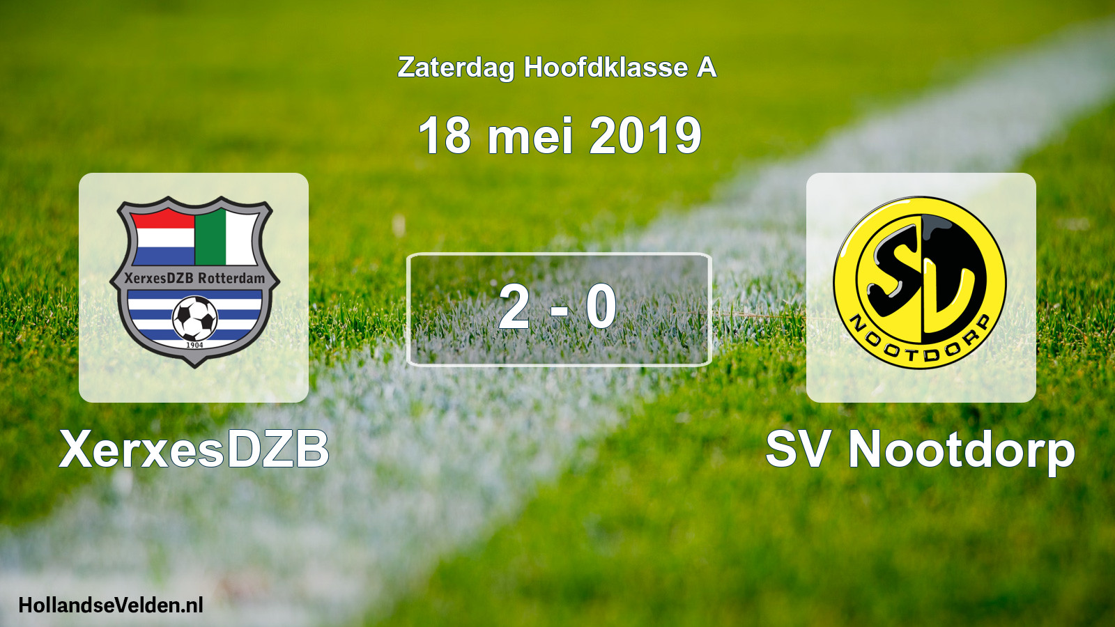 Total number of matches played: XerxesDZB - SV Nootdorp 2 - 0 (18 May 2019)