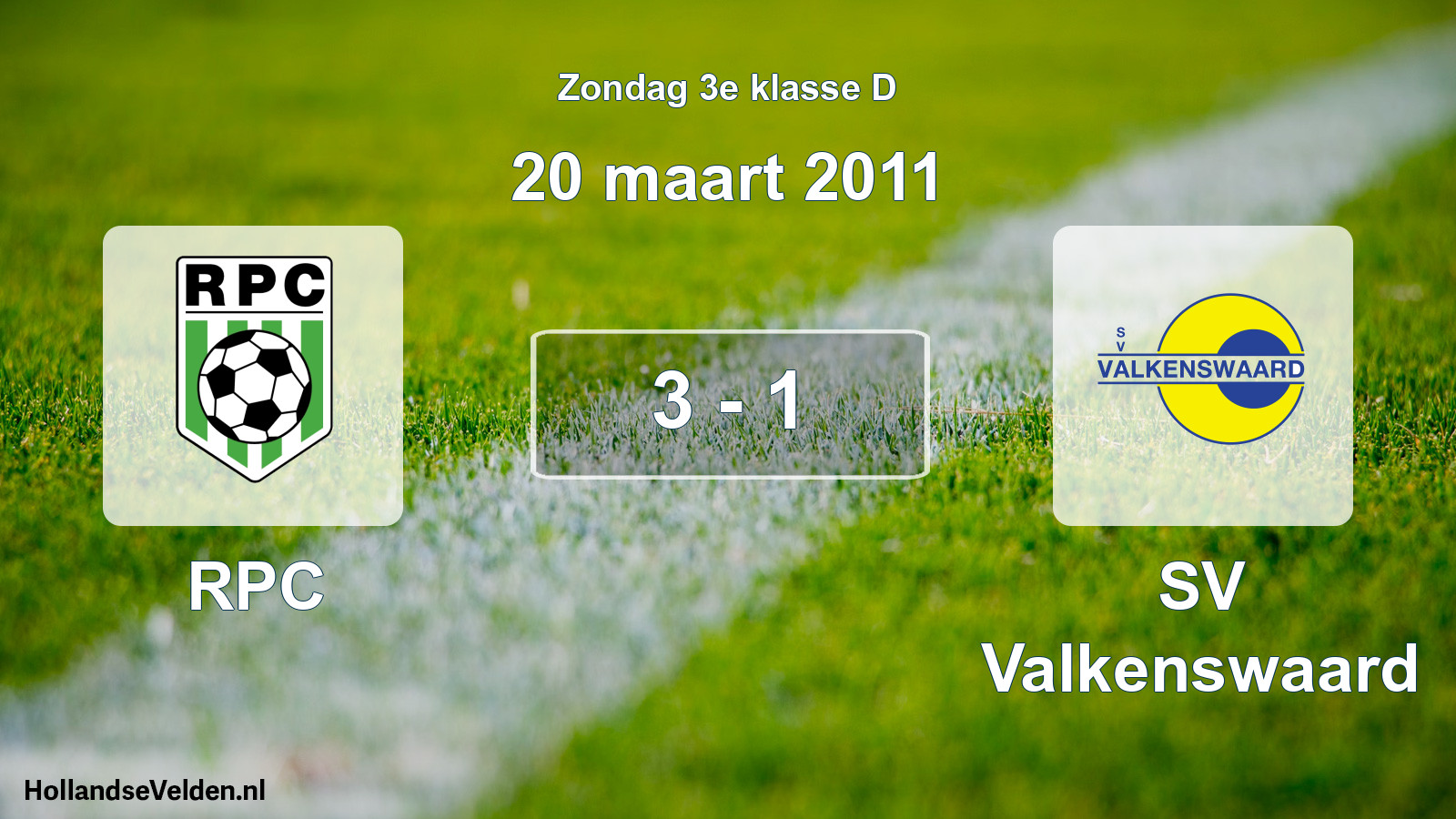 Total number of matches played: RPC - SV Valkenswaard 3 - 1 (20 March 2011)