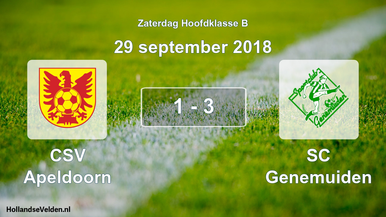 Total number of matches played: CSV Apeldoorn - SC Genemuiden 1 - 3 (29 September 2018)