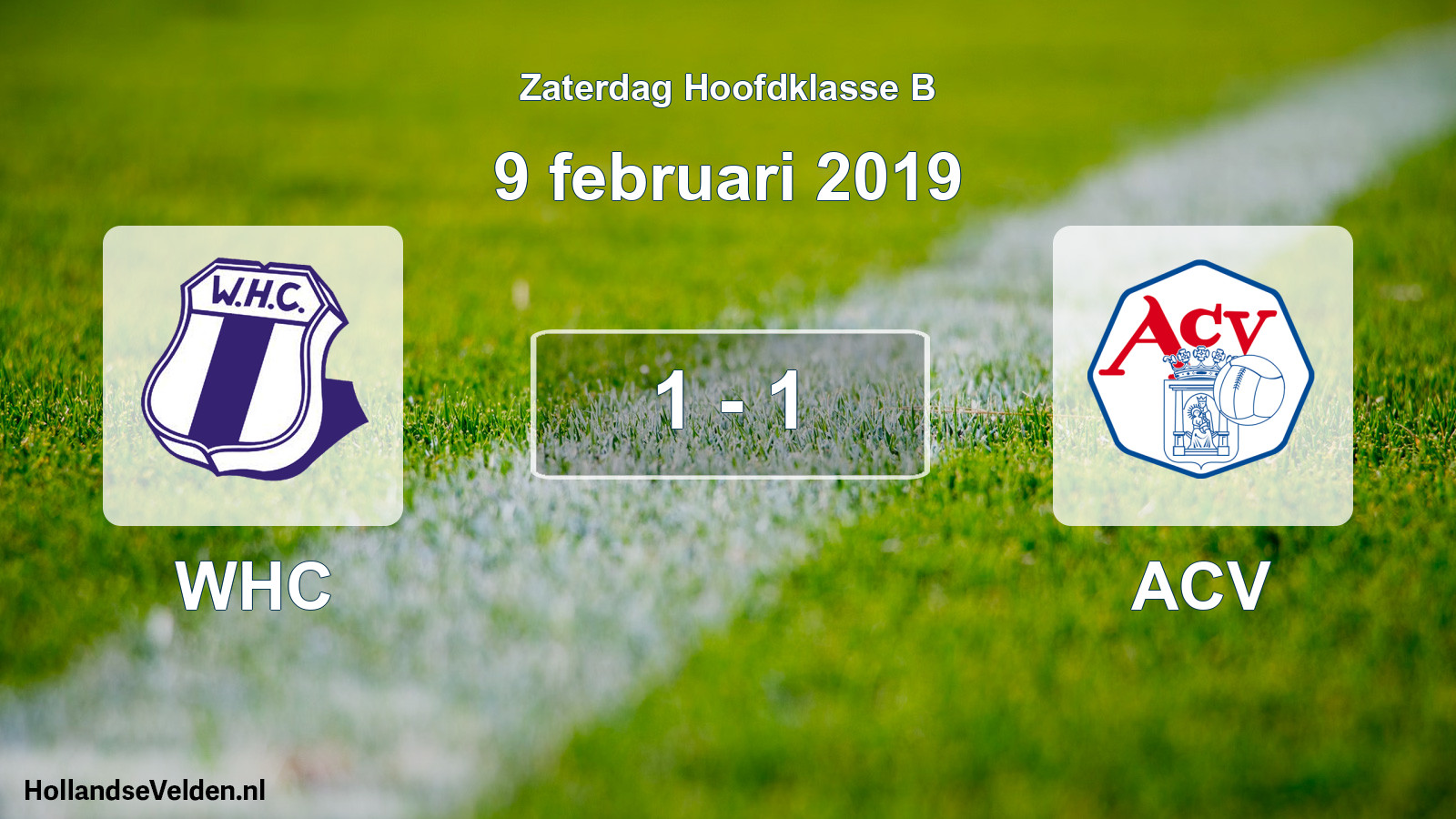 Total number of matches played: WHC - ACV 1 - 1 (9 February 2019)