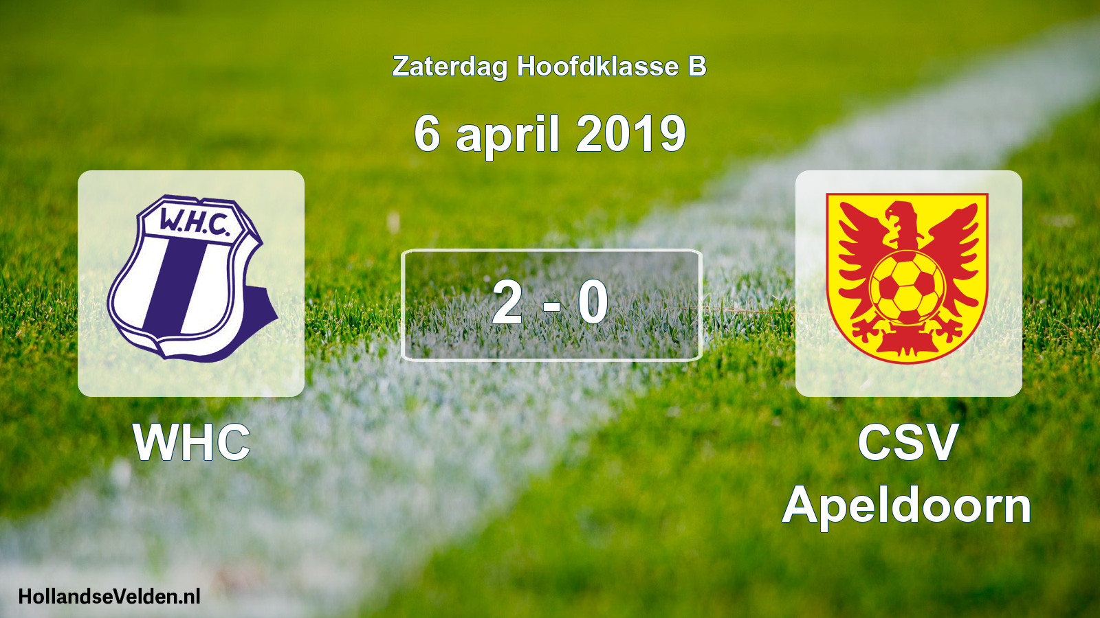 Total number of matches played: WHC - CSV Apeldoorn 2 - 0 (6 April 2019)