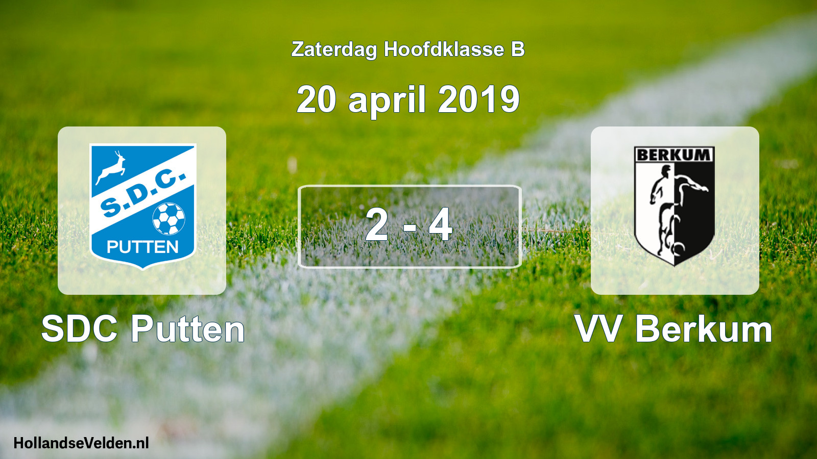 Total number of matches played: SDC Putten - VV Berkum 2 - 4 (20 April 2019)