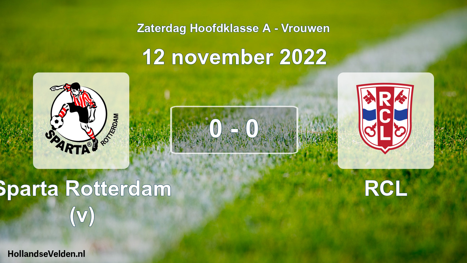 Total number of matches played: Sparta Rotterdam (v) - RCL 0 - 0 (12 November 2022)