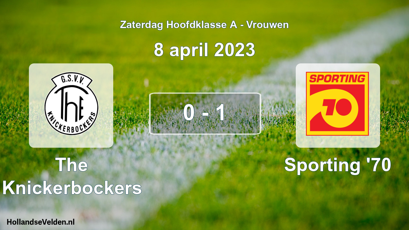 Total number of matches played: The Knickerbockers - Sporting '70 0 - 1 (8 April 2023)