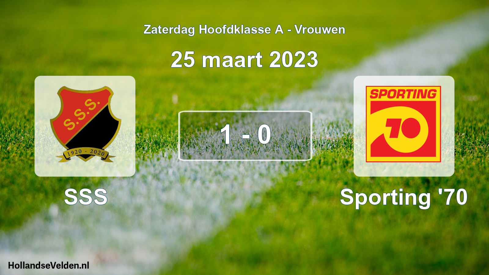 Total number of matches played: SSS - Sporting '70 1 - 0 (25 March 2023)