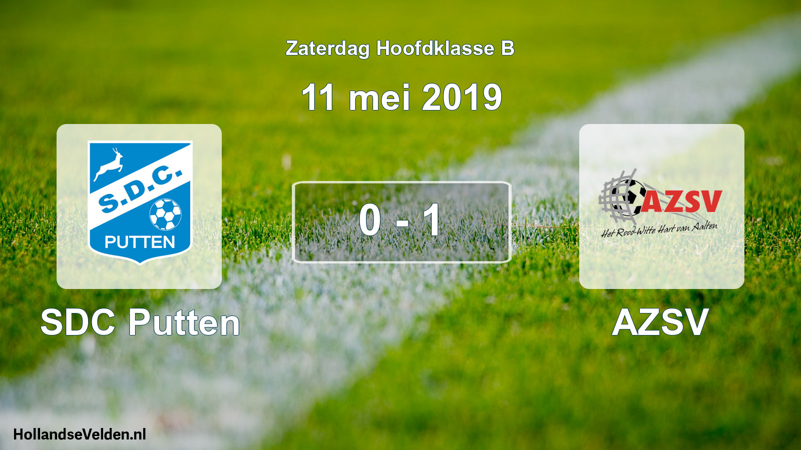 Total number of matches played: SDC Putten - AZSV 0 - 1 (11 May 2019)