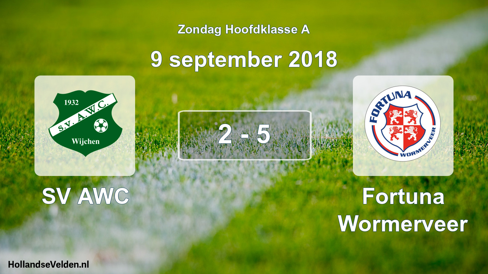 Total number of matches played: SV AWC - Fortuna Wormerveer 2 - 5 (9 September 2018)