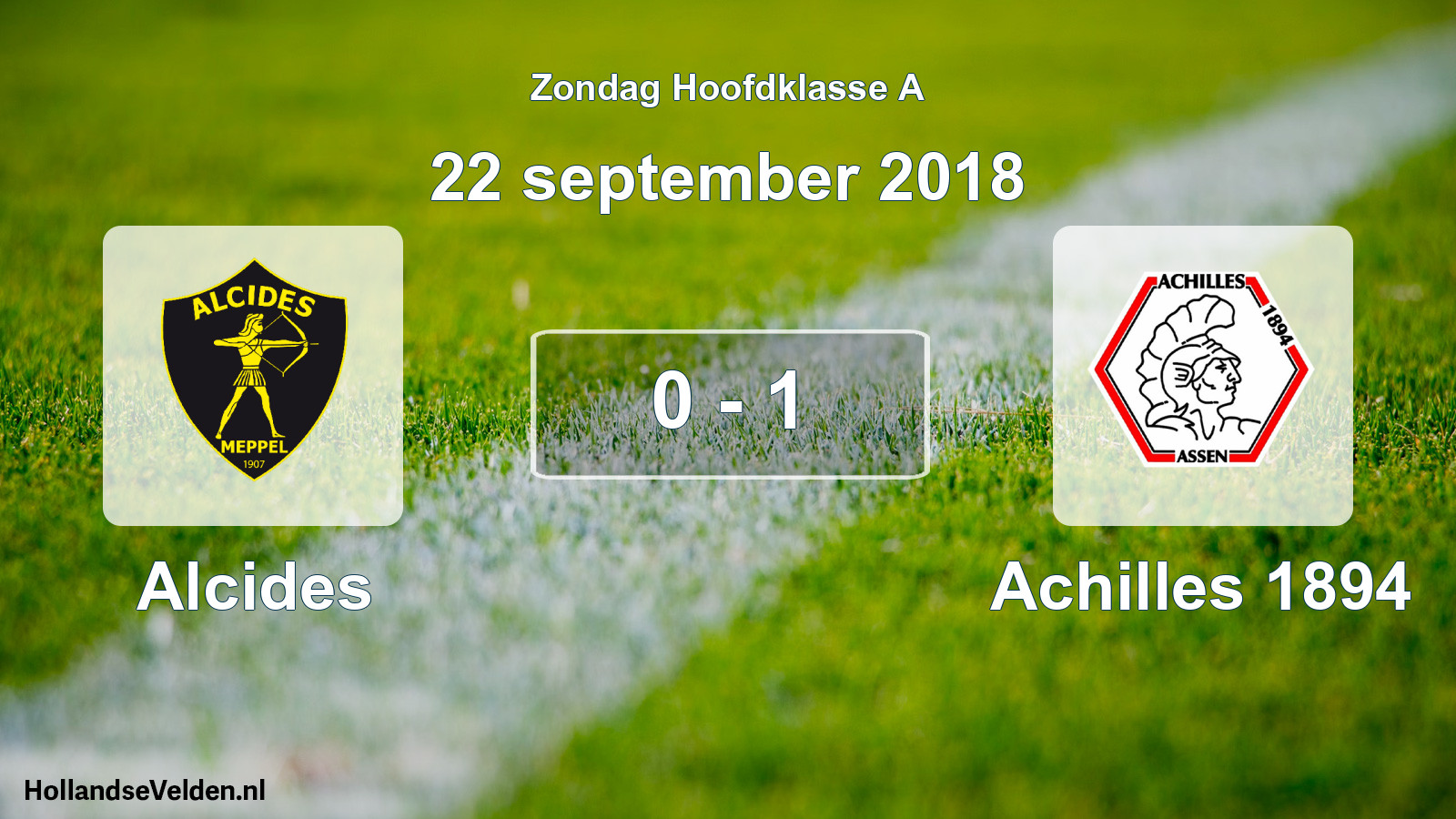 Total number of matches played: Alcides - Achilles 1894 0 - 1 (22 September 2018)