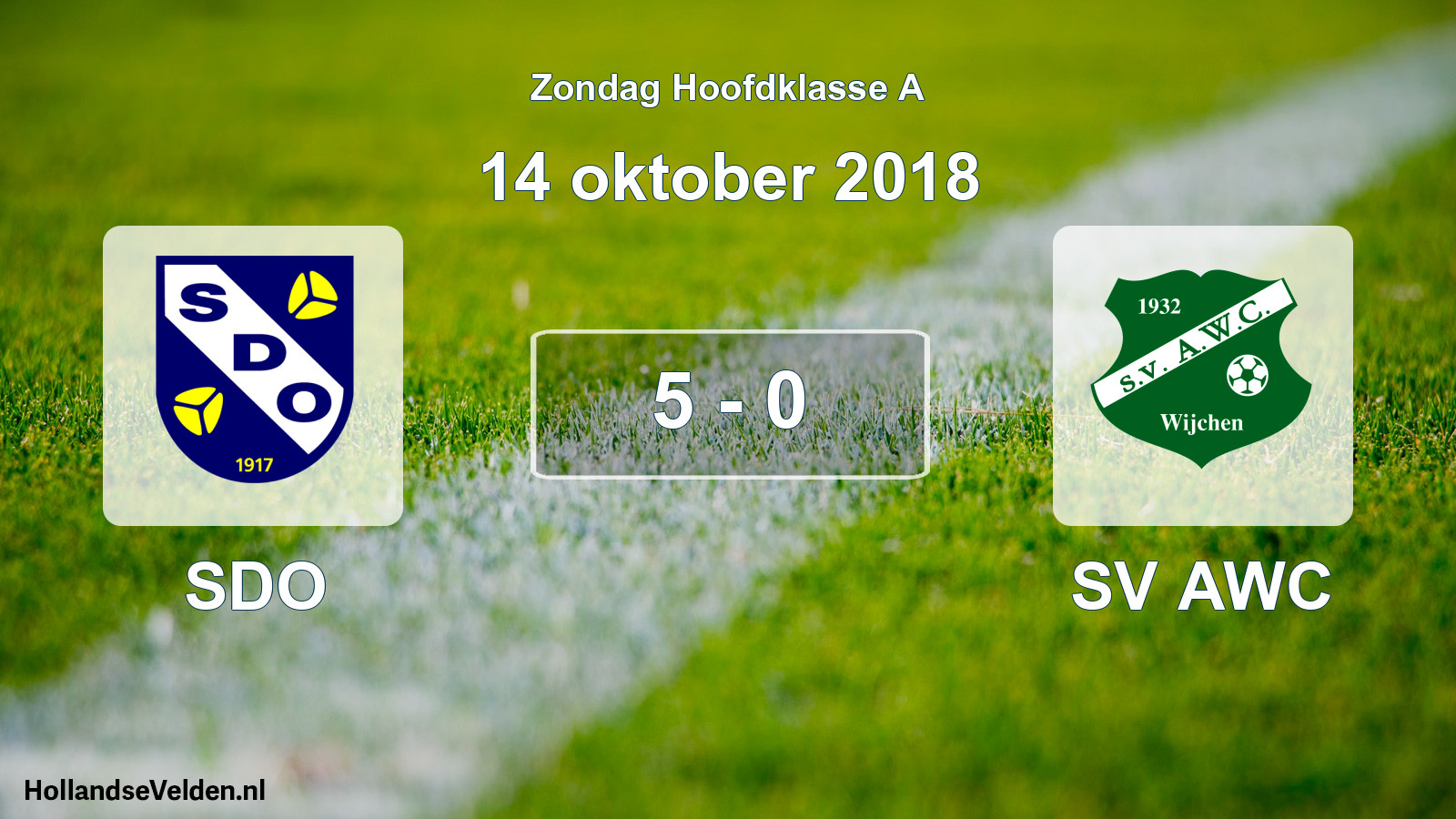 Total number of matches played: SDO - SV AWC 5 - 0 (14 October 2018)