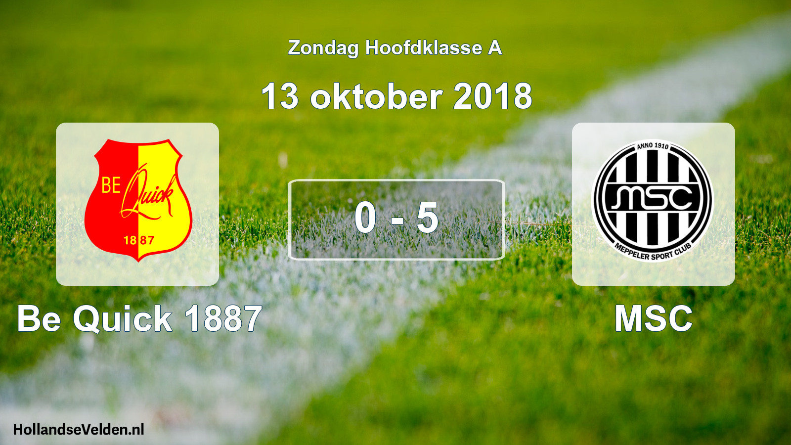 Total number of matches played: Be Quick 1887 - MSC 0 - 5 (13 October 2018)