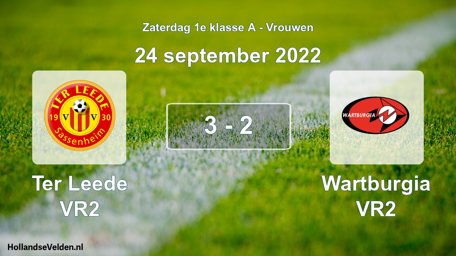 Total number of matches played: Ter Leede VR2 - Wartburgia VR2 3 - 2 (24 September 2022)