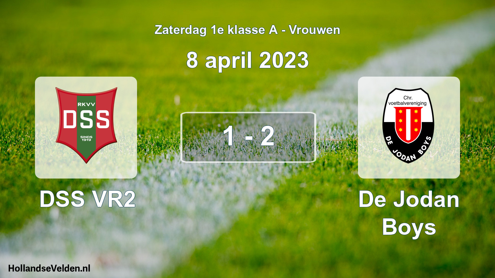 Total number of matches played: DSS VR2 - De Jodan Boys 1 - 2 (8 April 2023)