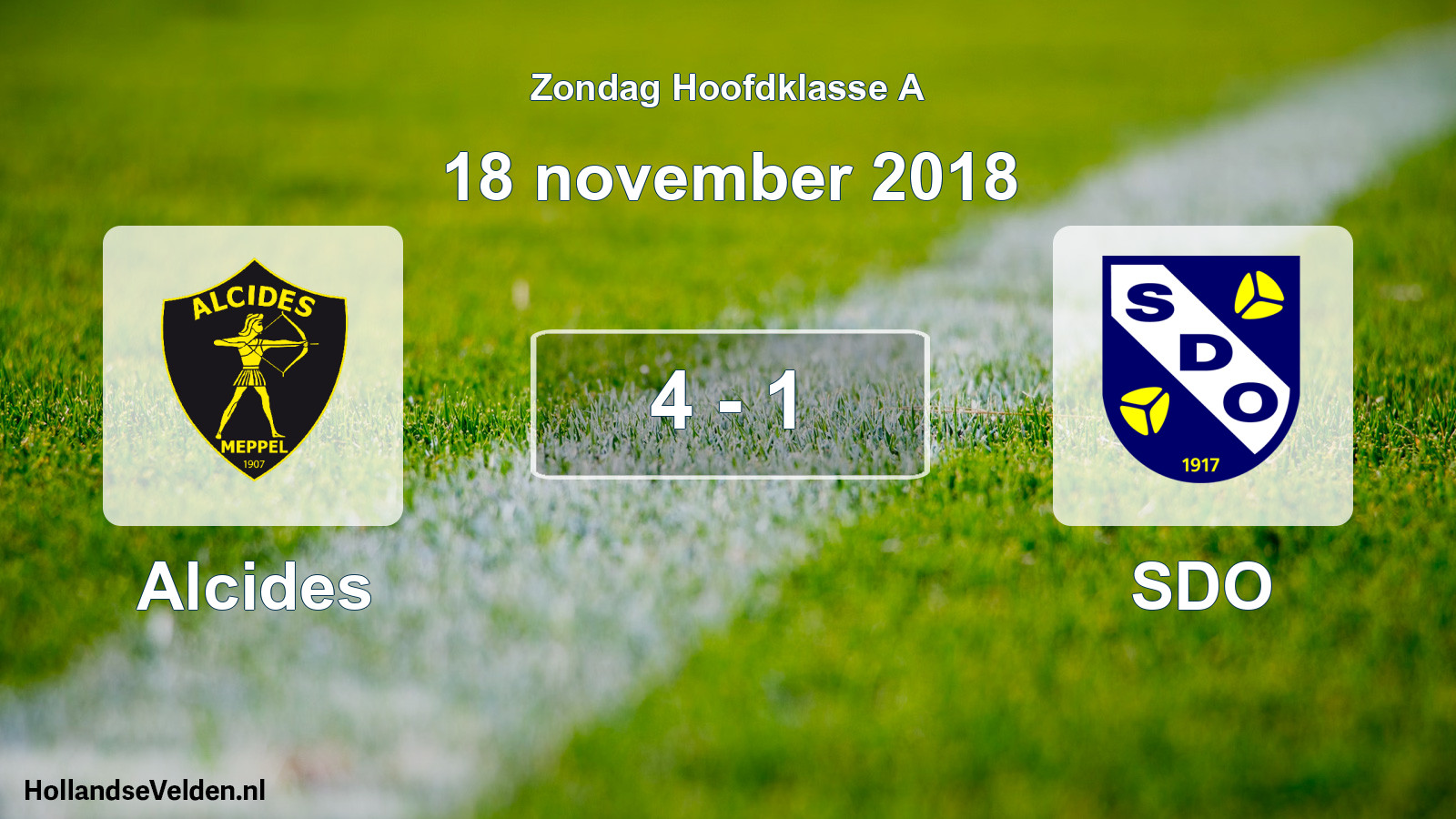 Total number of matches played: Alcides - SDO 4 - 1 (18 November 2018)