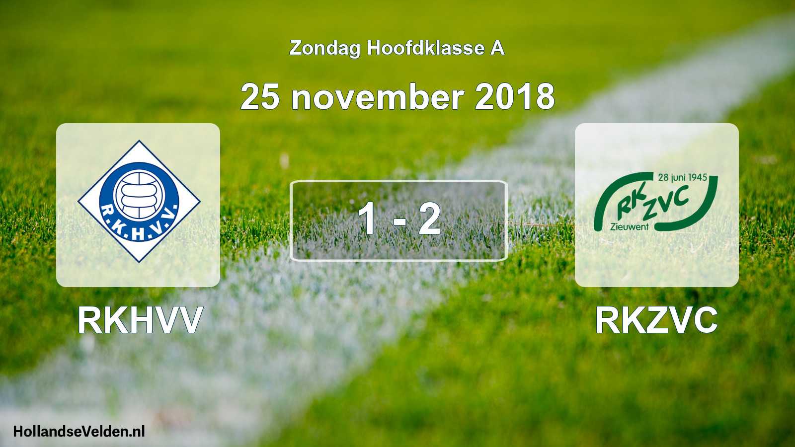 Total number of matches played: RKHVV - RKZVC 1 - 2 (25 November 2018)