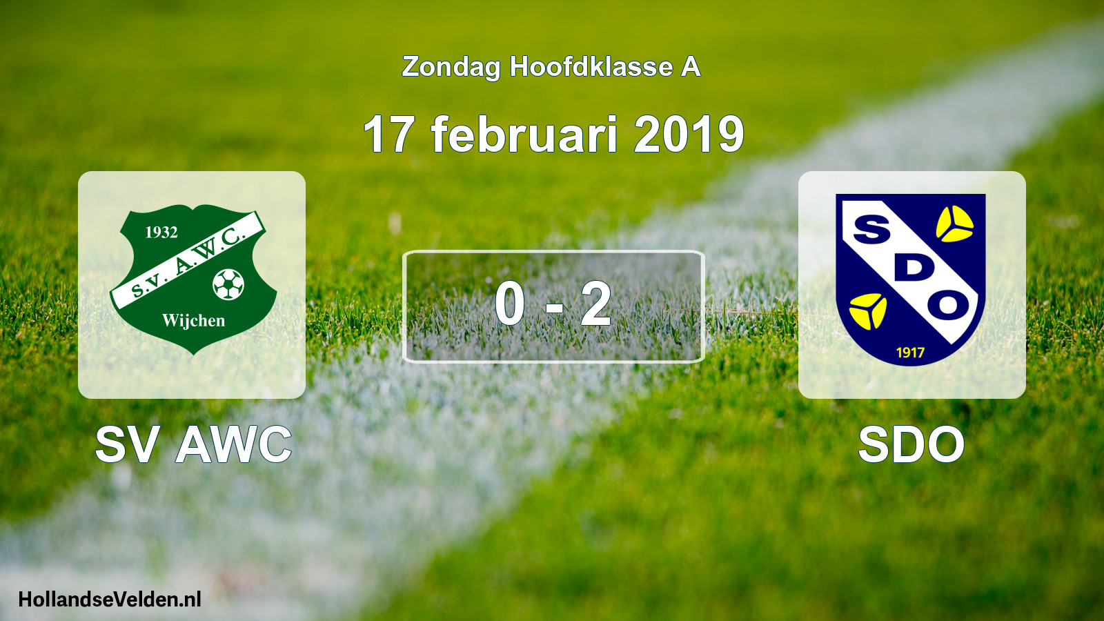 Total number of matches played: SV AWC - SDO 0 - 2 (17 February 2019)