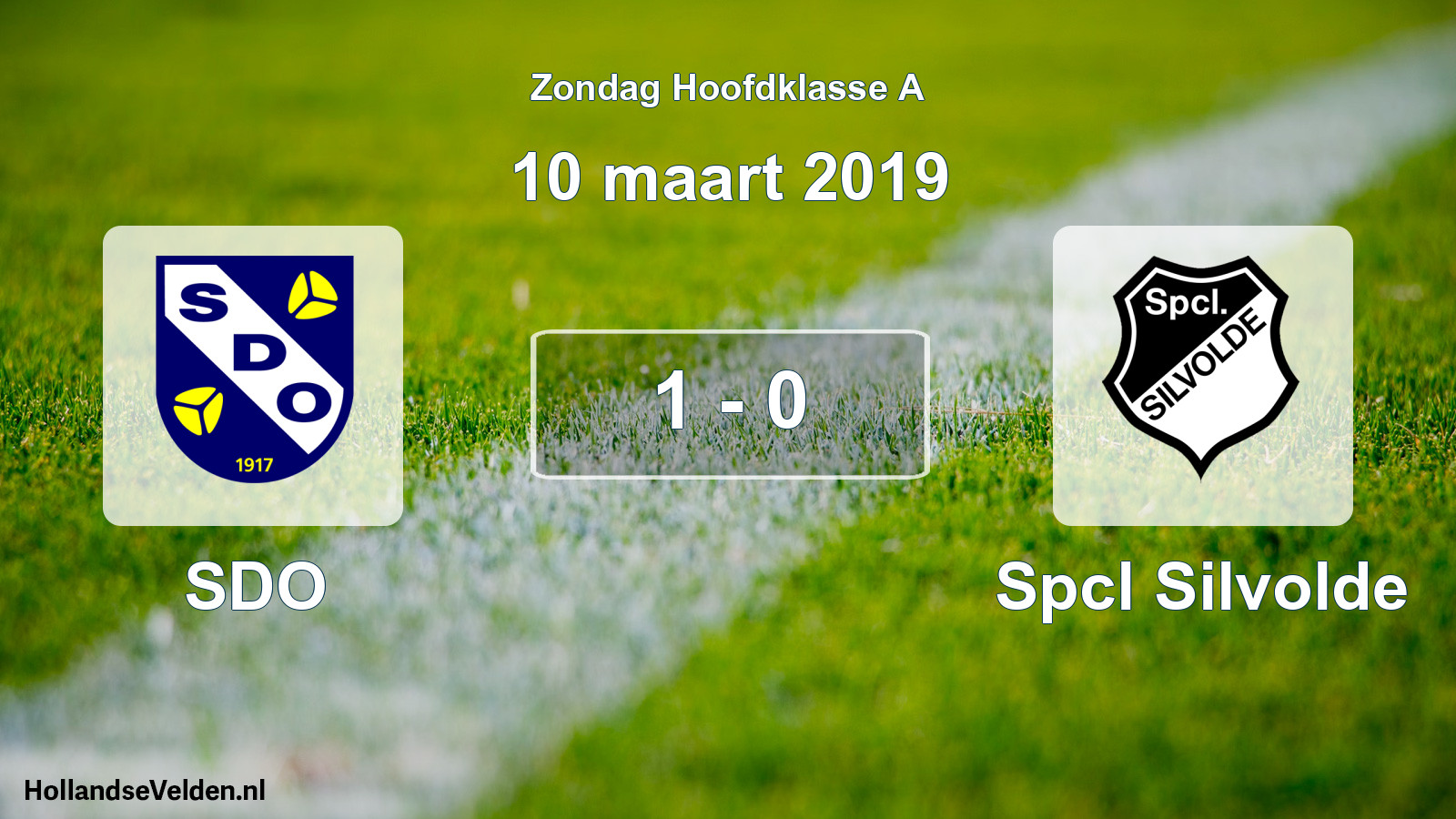 Total number of matches played: SDO - Spcl Silvolde 1 - 0 (10 March 2019)