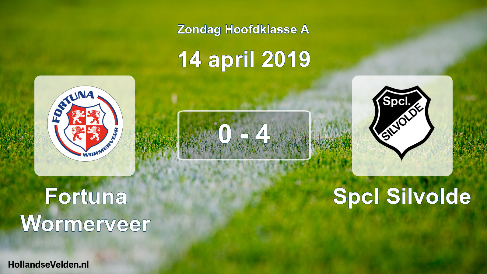 Total number of matches played: Fortuna Wormerveer - Spcl Silvolde 0 - 4 (14 April 2019)