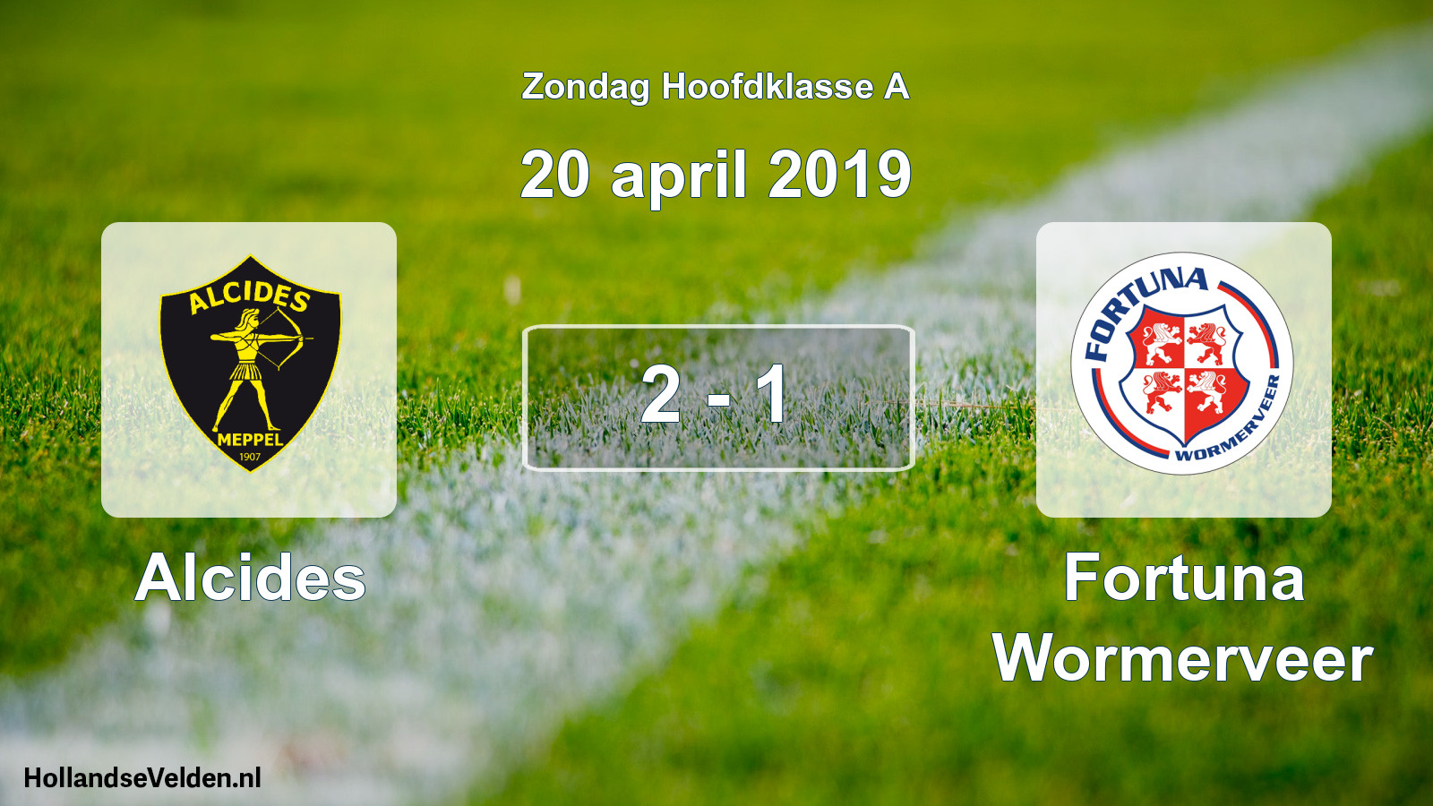 Total number of matches played: Alcides - Fortuna Wormerveer 2 - 1 (20 April 2019)