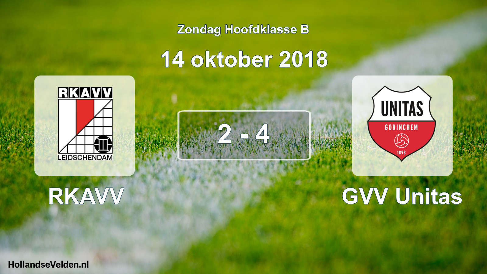 Total number of matches played: RKAVV - GVV Unitas 2 - 4 (14 October 2018)