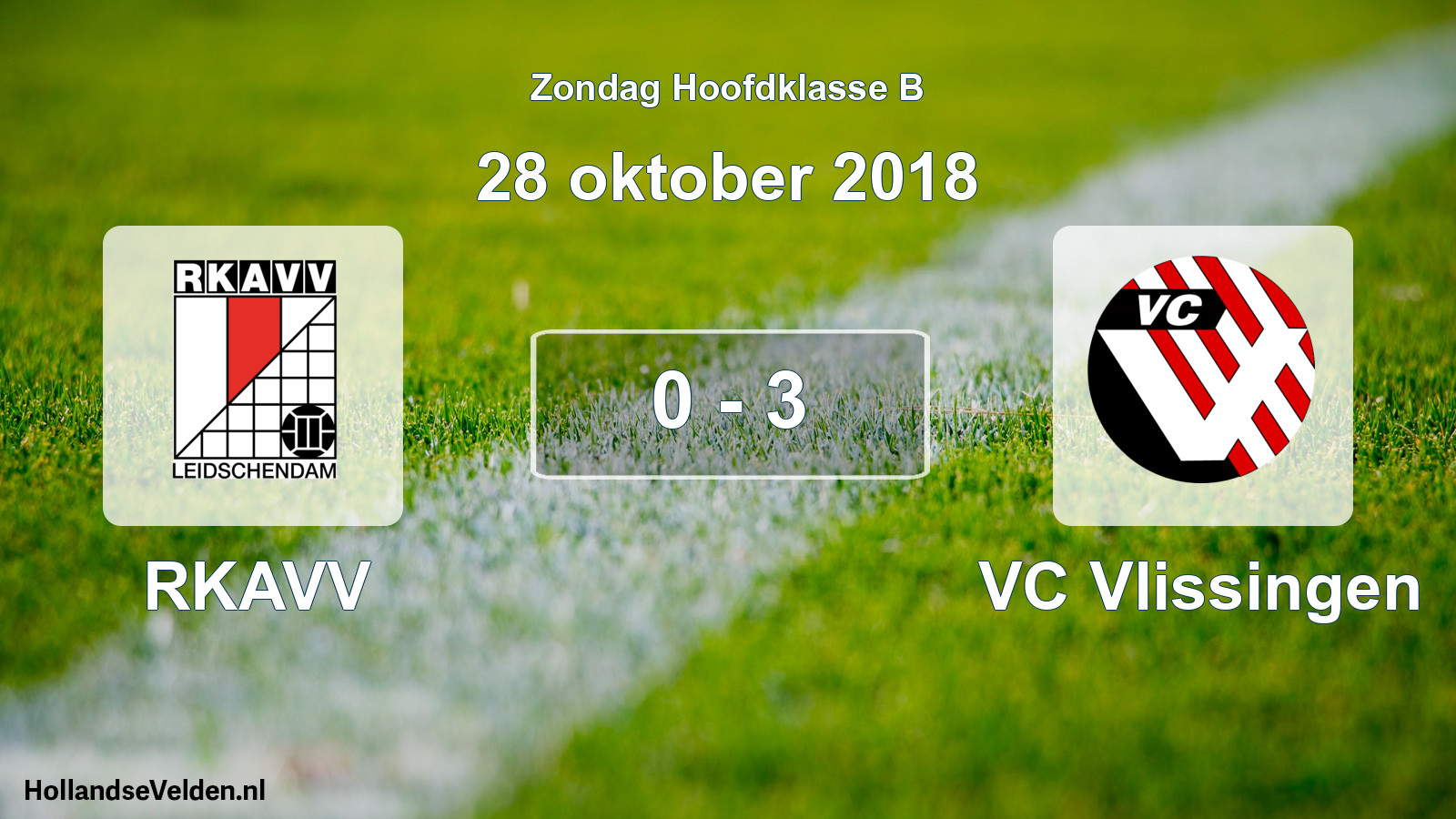 Total number of matches played: RKAVV - VC Vlissingen 0 - 3 (28 October 2018)