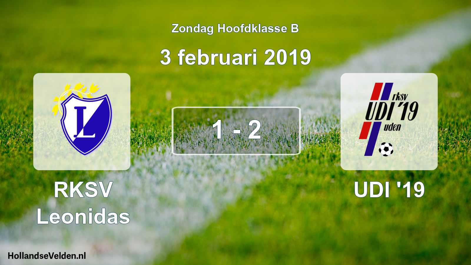 Total number of matches played: RKSV Leonidas - UDI '19 1 - 2 (3 February 2019)