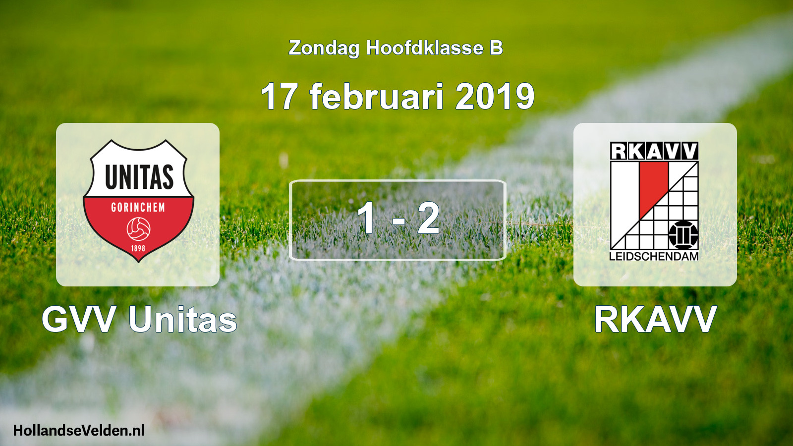 Total number of matches played: GVV Unitas - RKAVV 1 - 2 (17 February 2019)