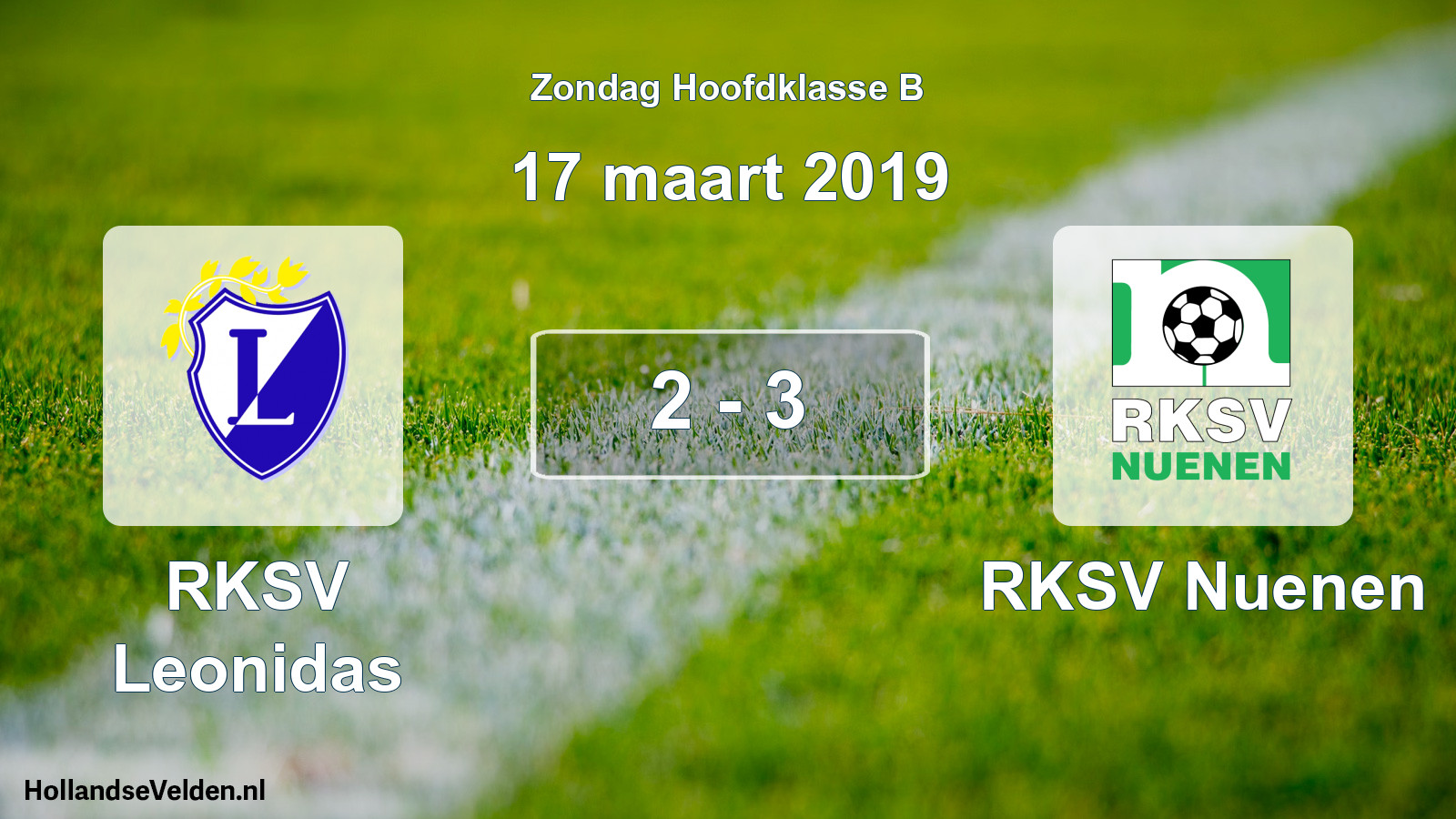 Total number of matches played: RKSV Leonidas - RKSV Nuenen 2 - 3 (17 March 2019)