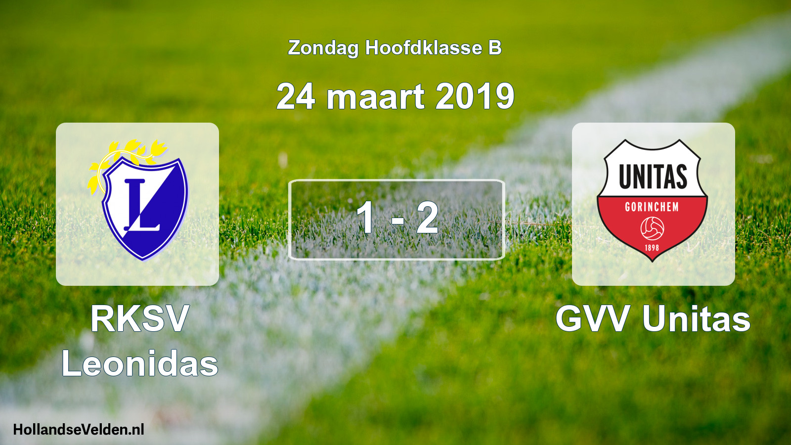 Total number of matches played: RKSV Leonidas - GVV Unitas 1 - 2 (24 March 2019)