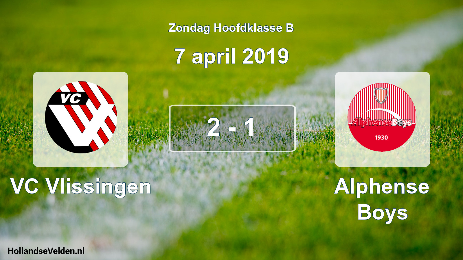 Total number of matches played: VC Vlissingen - Alphense Boys 2 - 1 (7 April 2019)