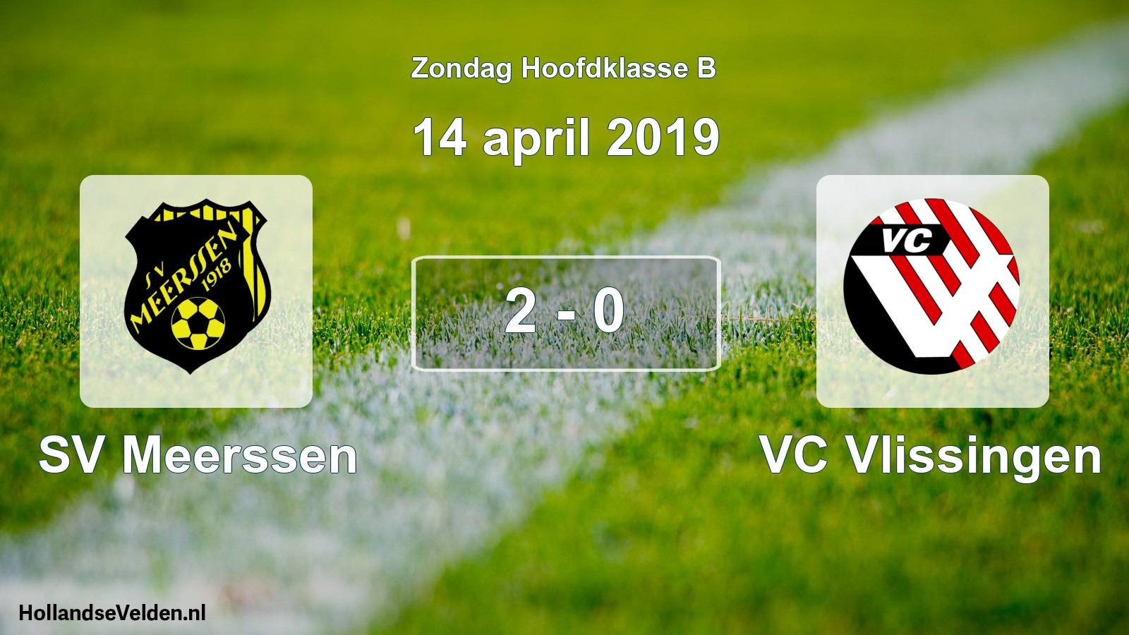 Total number of matches played: SV Meerssen - VC Vlissingen 2 - 0 (14 April 2019)
