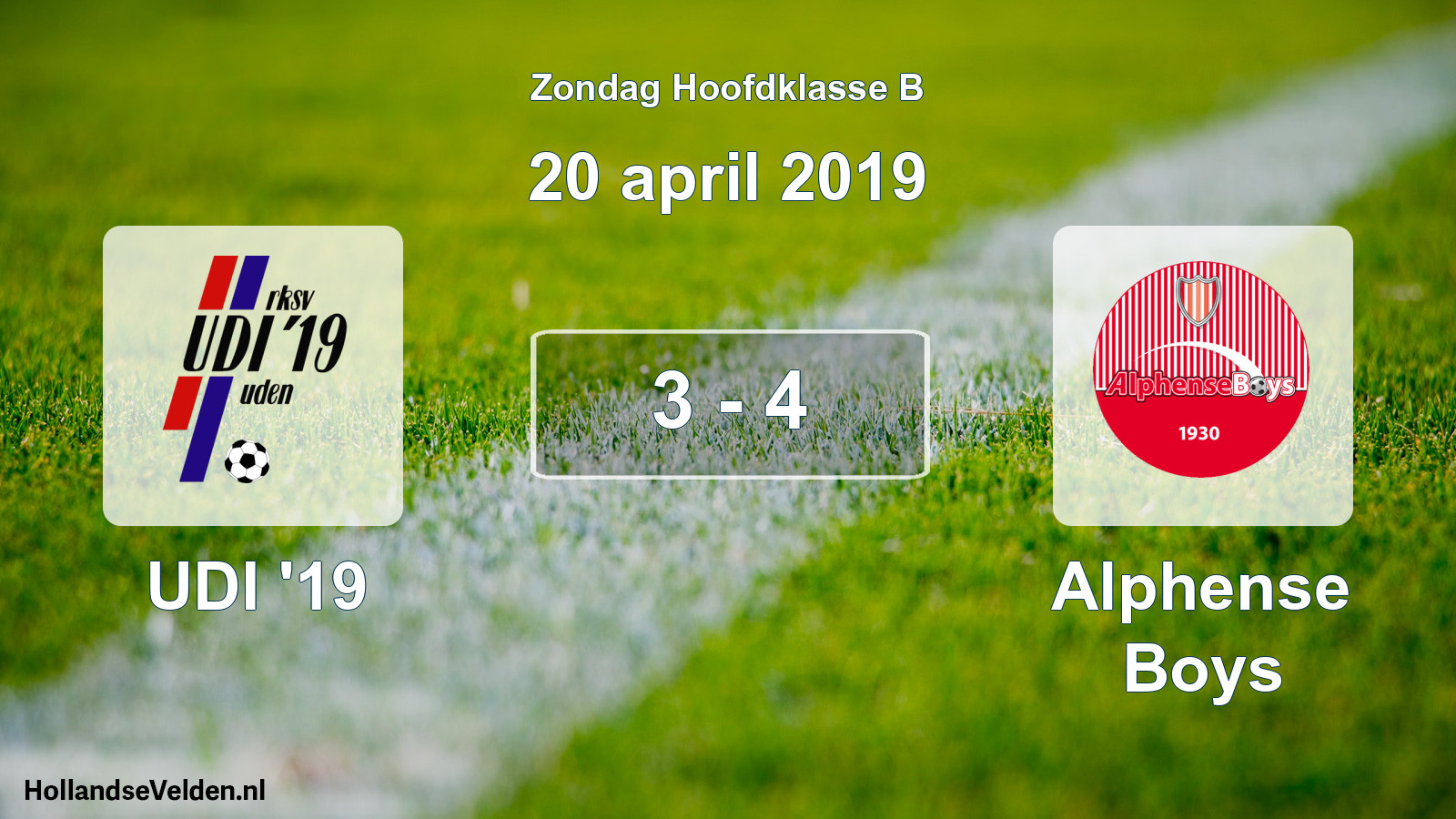 Total number of matches played: UDI '19 - Alphense Boys 3 - 4 (20 April 2019)