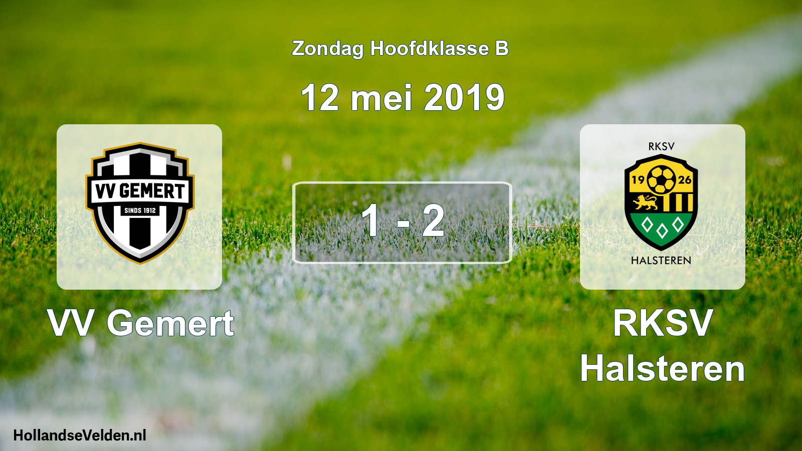 Total number of matches played: VV Gemert - RKSV Halsteren 1 - 2 (12 May 2019)