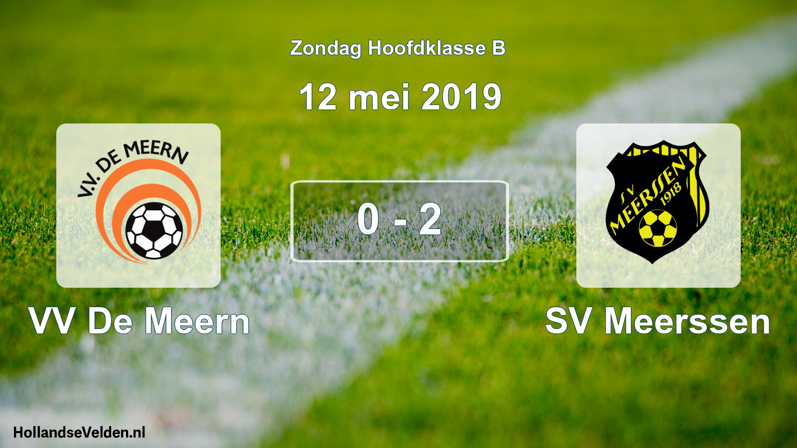 Total number of matches played: VV De Meern - SV Meerssen 0 - 2 (12 May 2019)