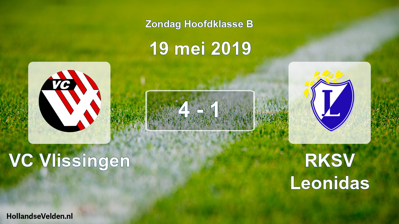 Total number of matches played: VC Vlissingen - RKSV Leonidas 4 - 1 (19 May 2019)