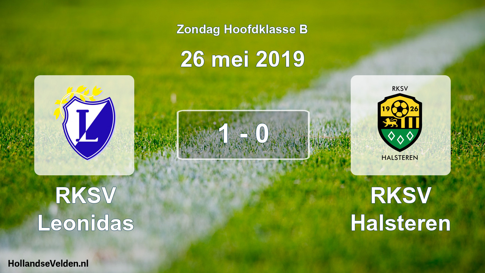 Total number of matches played: RKSV Leonidas - RKSV Halsteren 1 - 0 (26 May 2019)