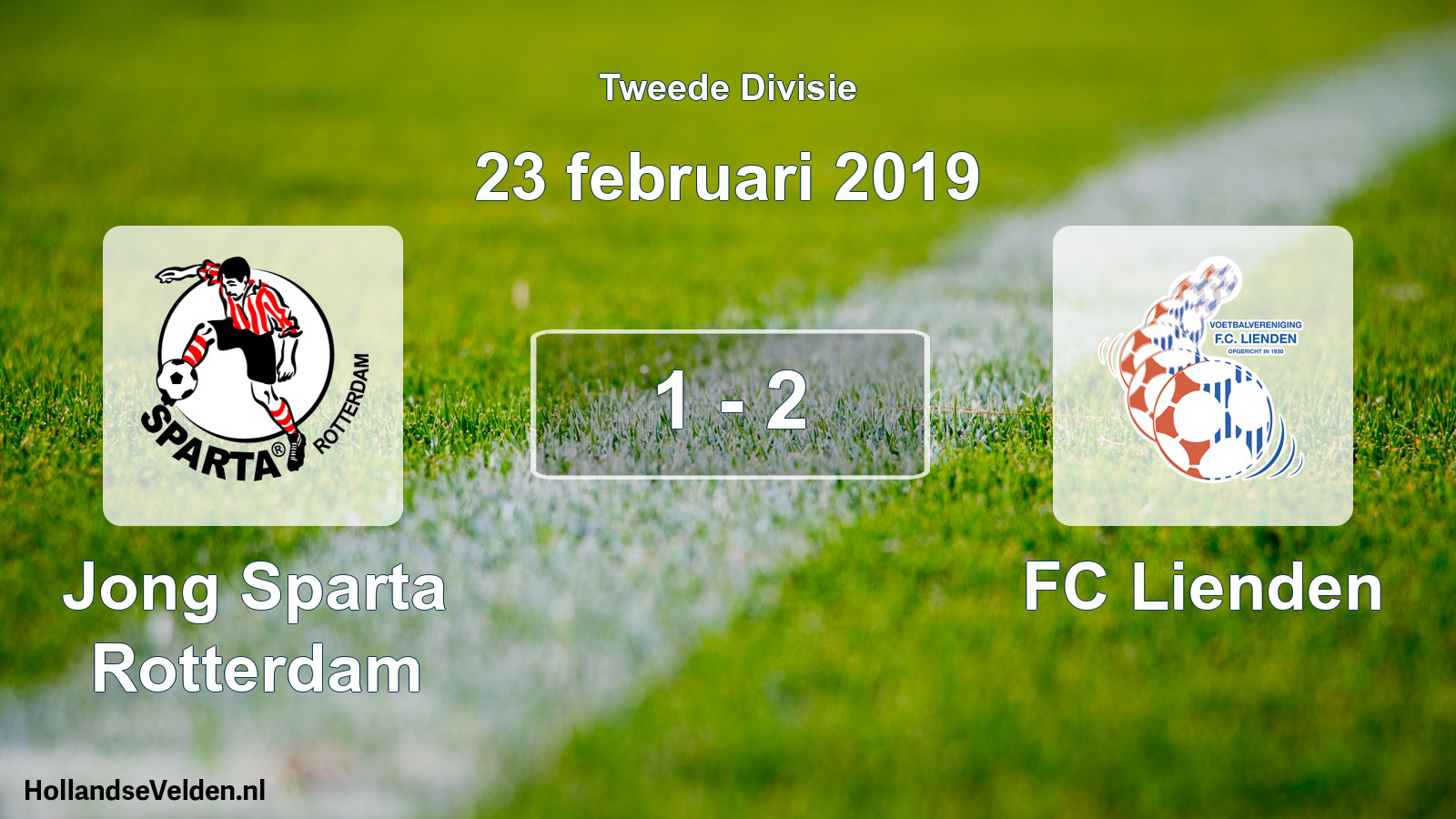 Total number of matches played: Jong Sparta Rotterdam - FC Lienden 1 - 2 (23 February 2019)