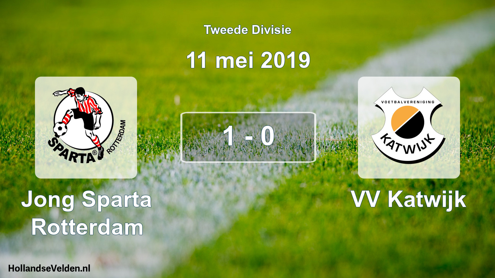 Total number of matches played: Jong Sparta Rotterdam - VV Katwijk 1 - 0 (11 May 2019)