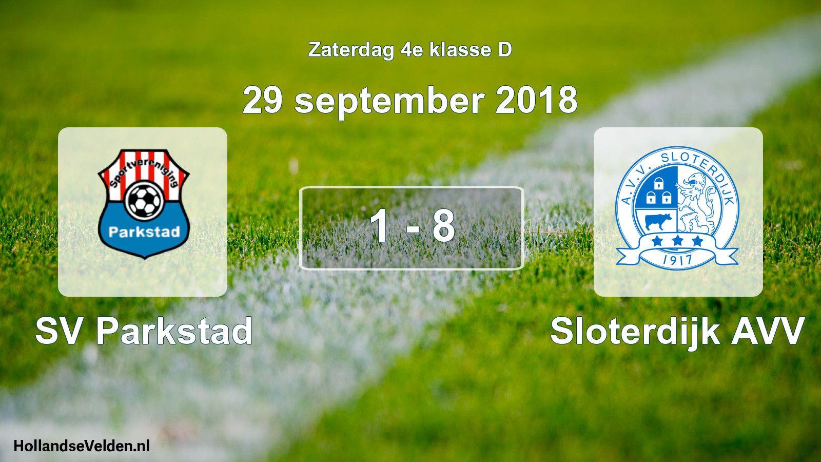Total number of matches played: SV Parkstad - Sloterdijk AVV 1 - 8 (29 September 2018)