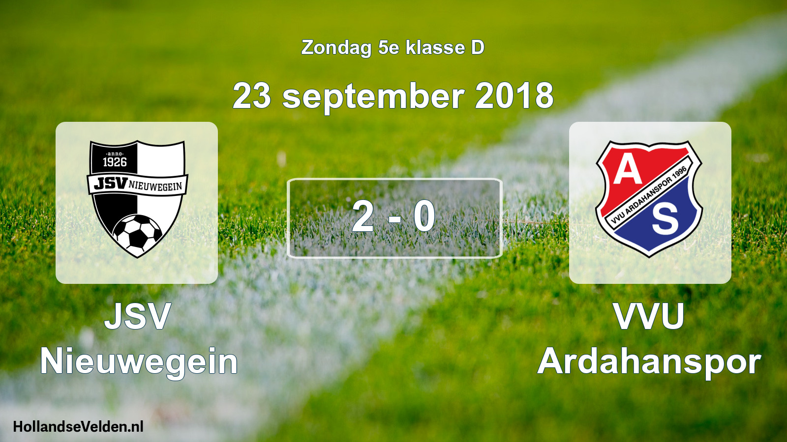 Total number of matches played: JSV Nieuwegein - VVU Ardahanspor 2 - 0 (23 September 2018)