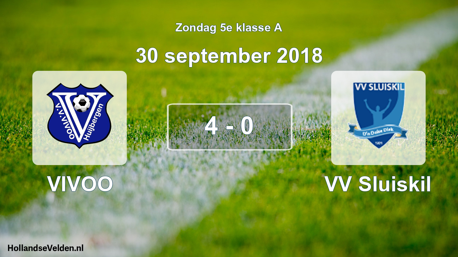 Total number of matches played: VIVOO - VV Sluiskil 4 - 0 (30 September 2018)