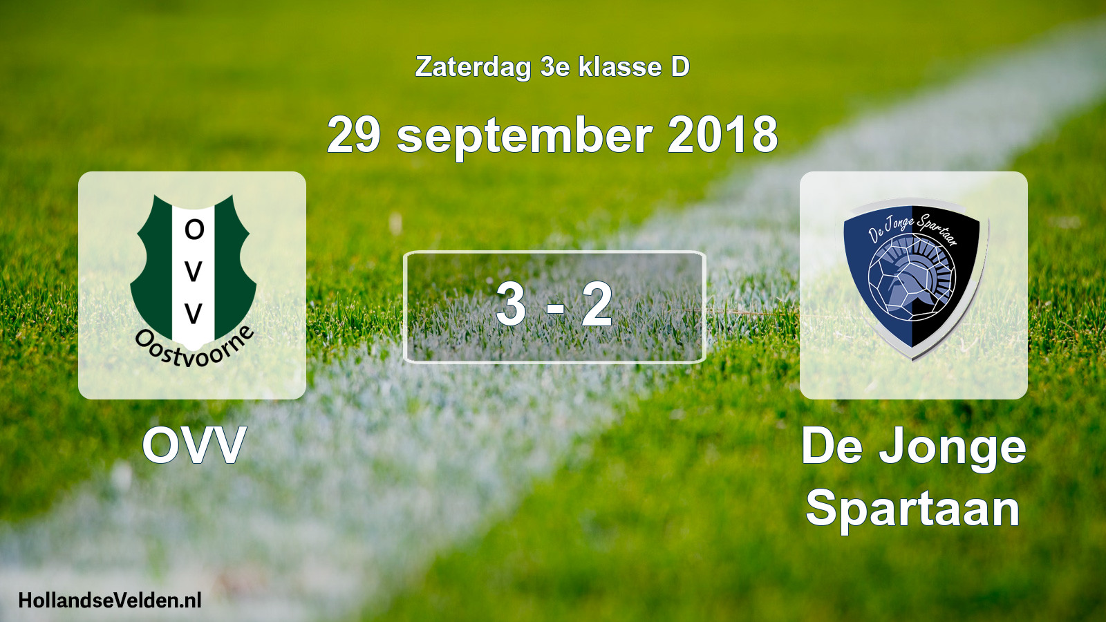 Total number of matches played: OVV - De Jonge Spartaan 3 - 2 (29 September 2018)
