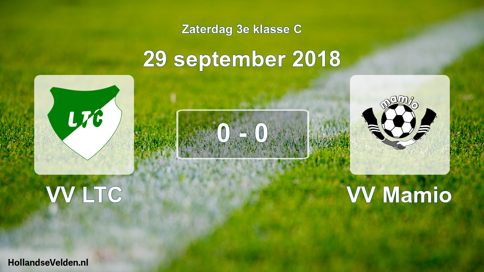 Total number of matches played: VV LTC - VV Mamio 0 - 0 (29 September 2018)