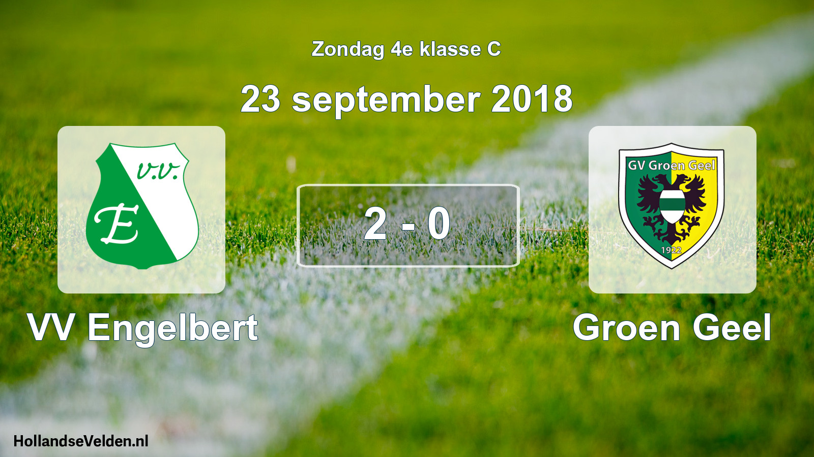 Total number of matches played: VV Engelbert - Groen Geel 2 - 0 (23 September 2018)