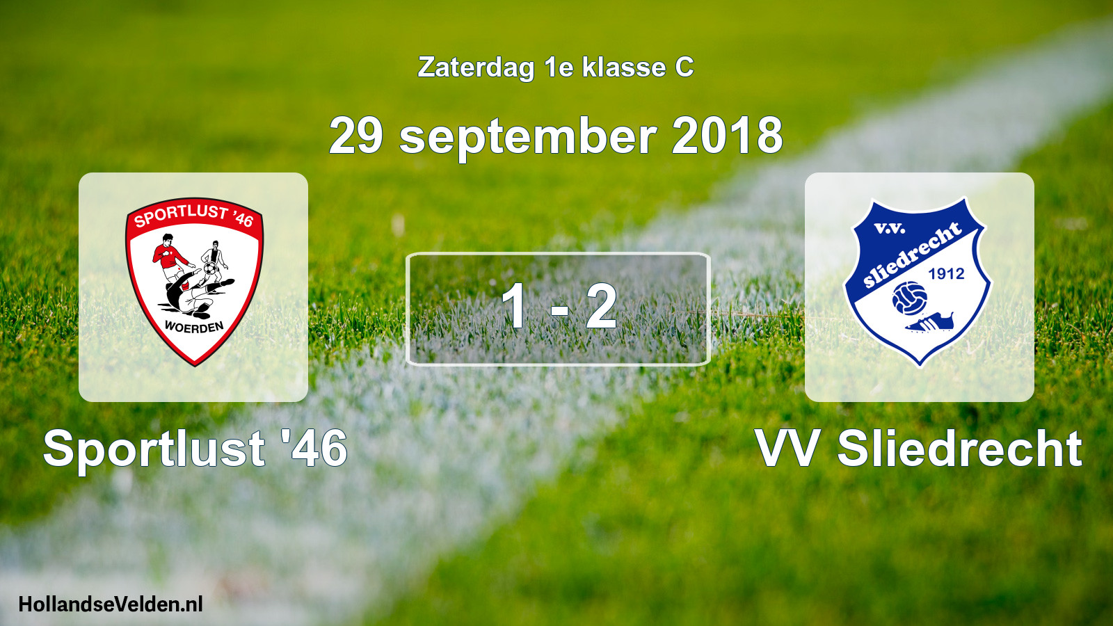 Total number of matches played: Sportlust '46 - VV Sliedrecht 1 - 2 (29 September 2018)