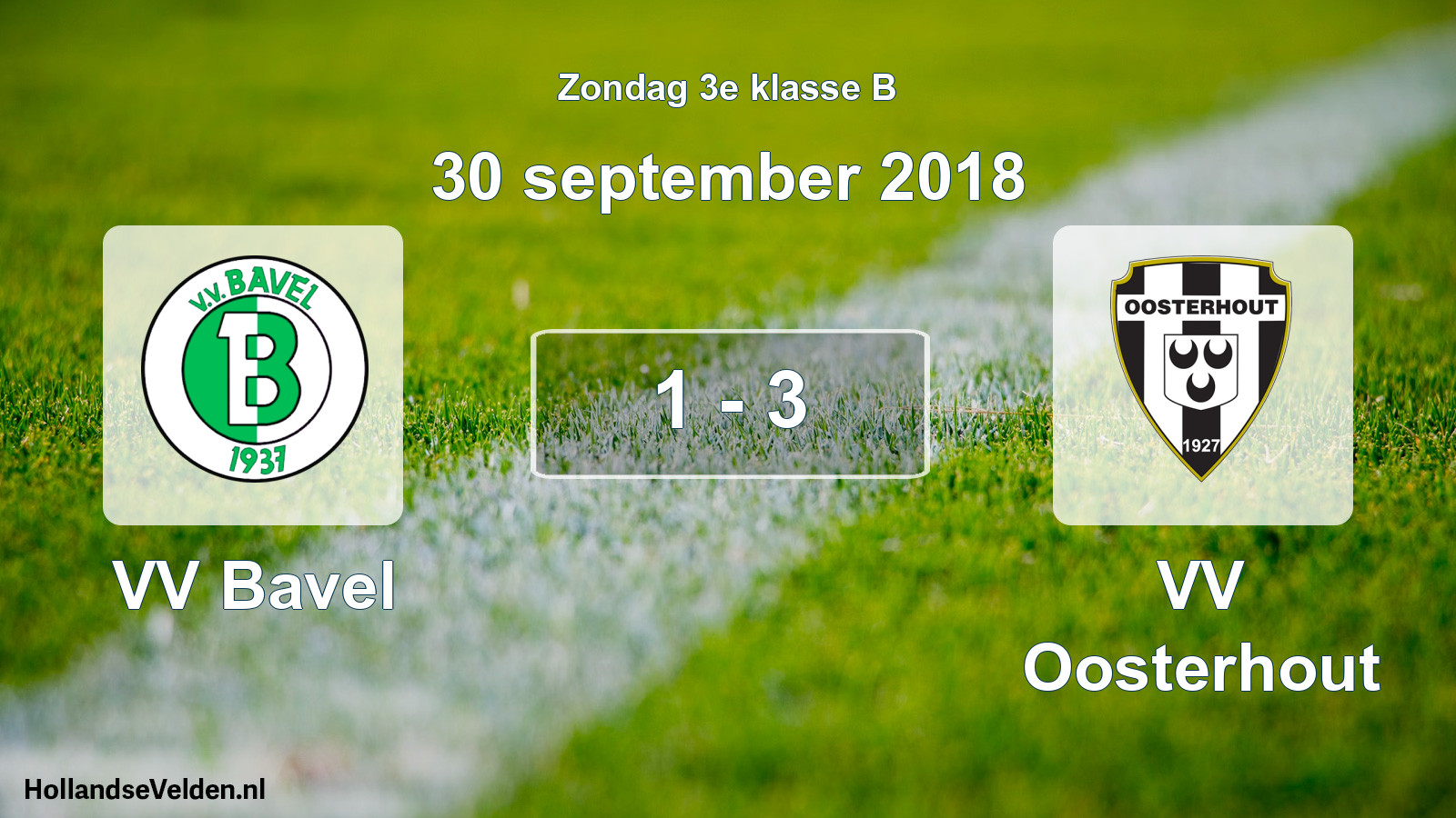 Total number of matches played: VV Bavel - VV Oosterhout 1 - 3 (30 September 2018)