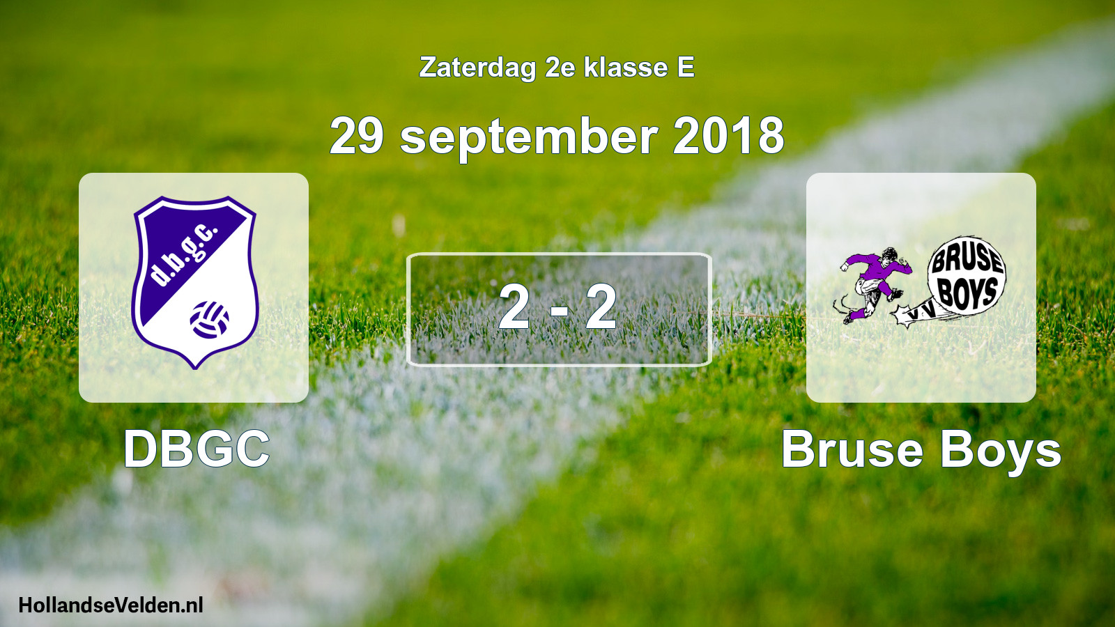 Total number of matches played: DBGC - Bruse Boys 2 - 2 (29 September 2018)