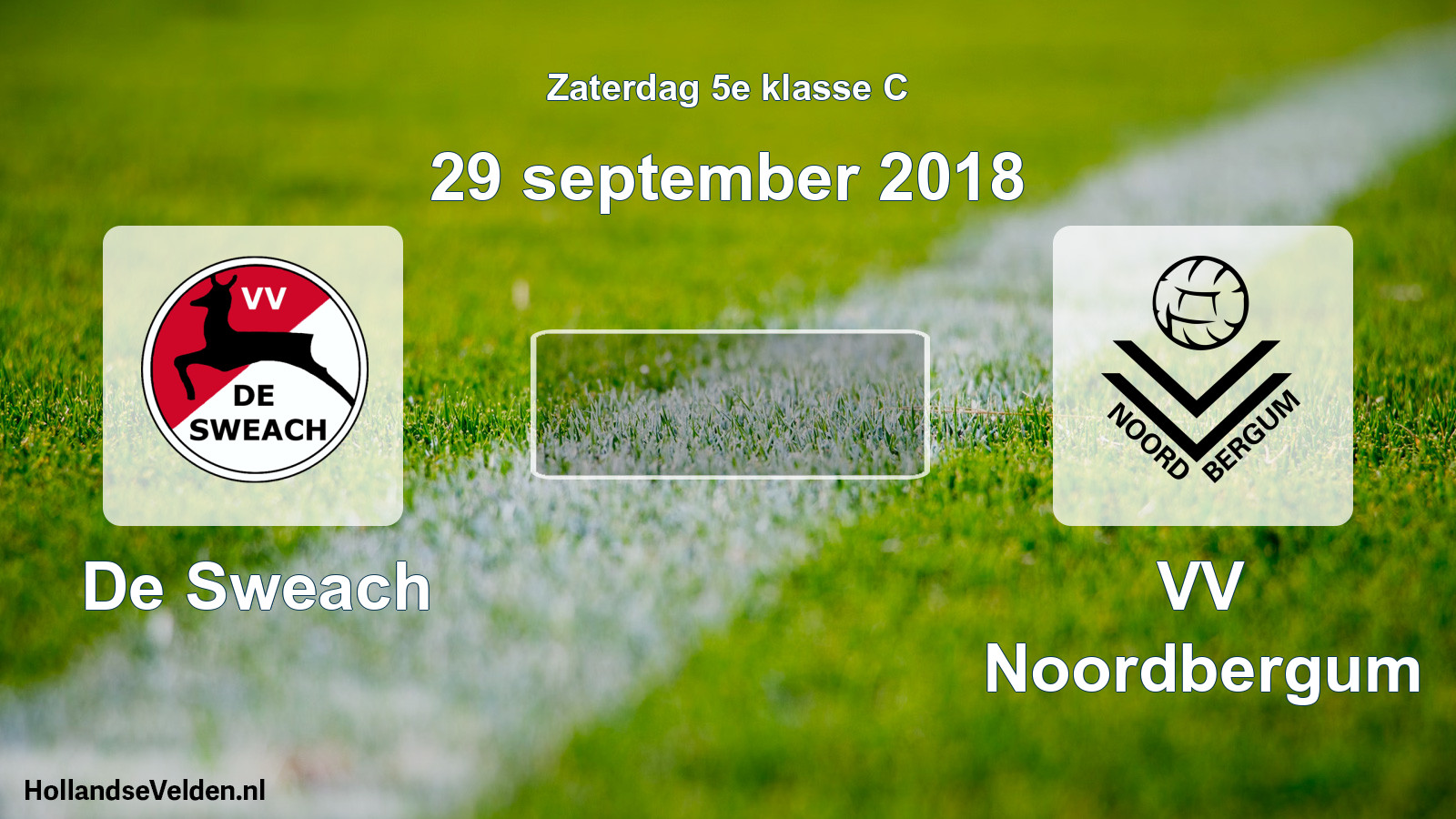Scheduled Match: De Sweach - VV Noordbergum (29 September 2018)