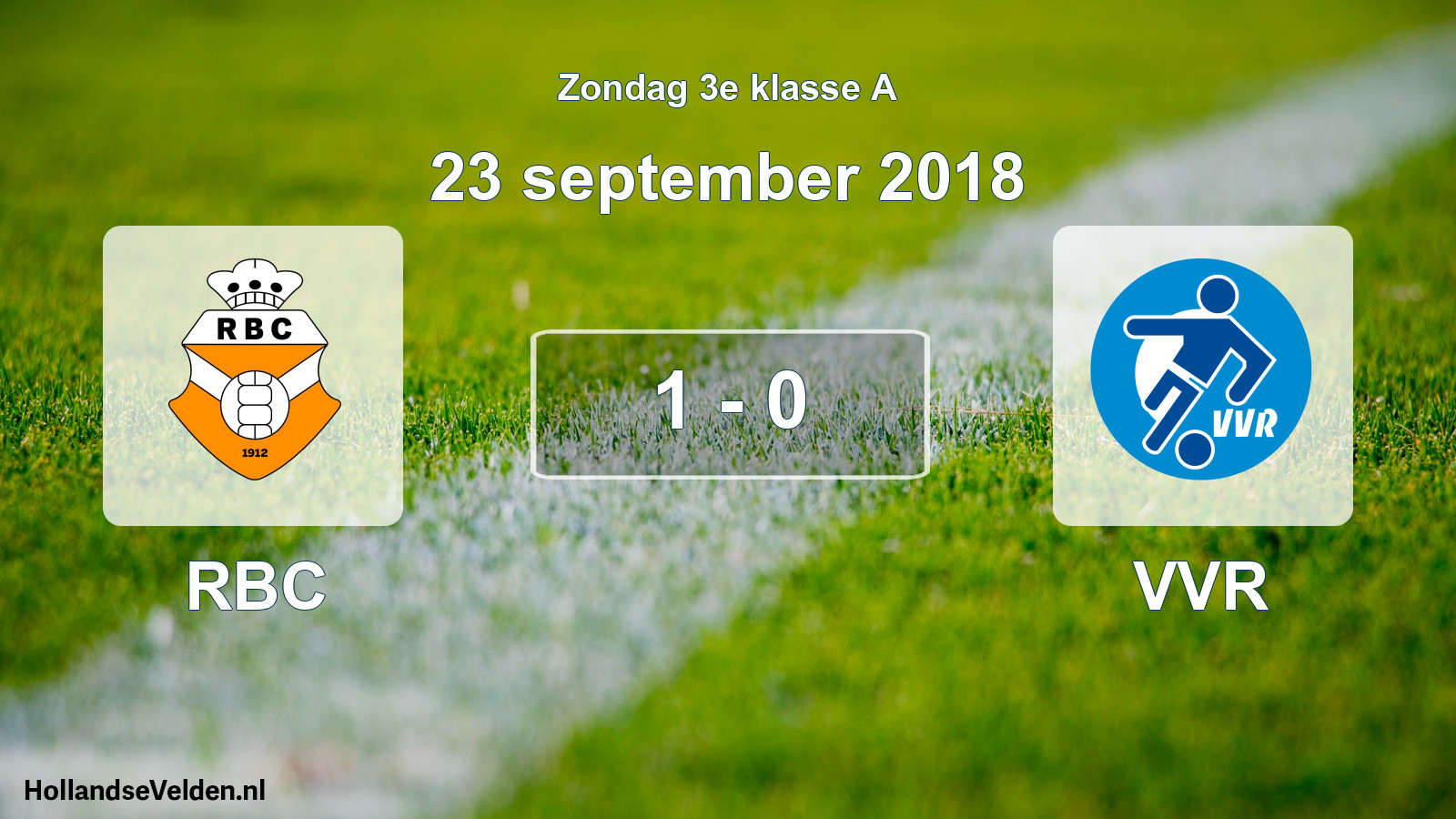Total number of matches played: RBC - VVR 1 - 0 (23 September 2018)