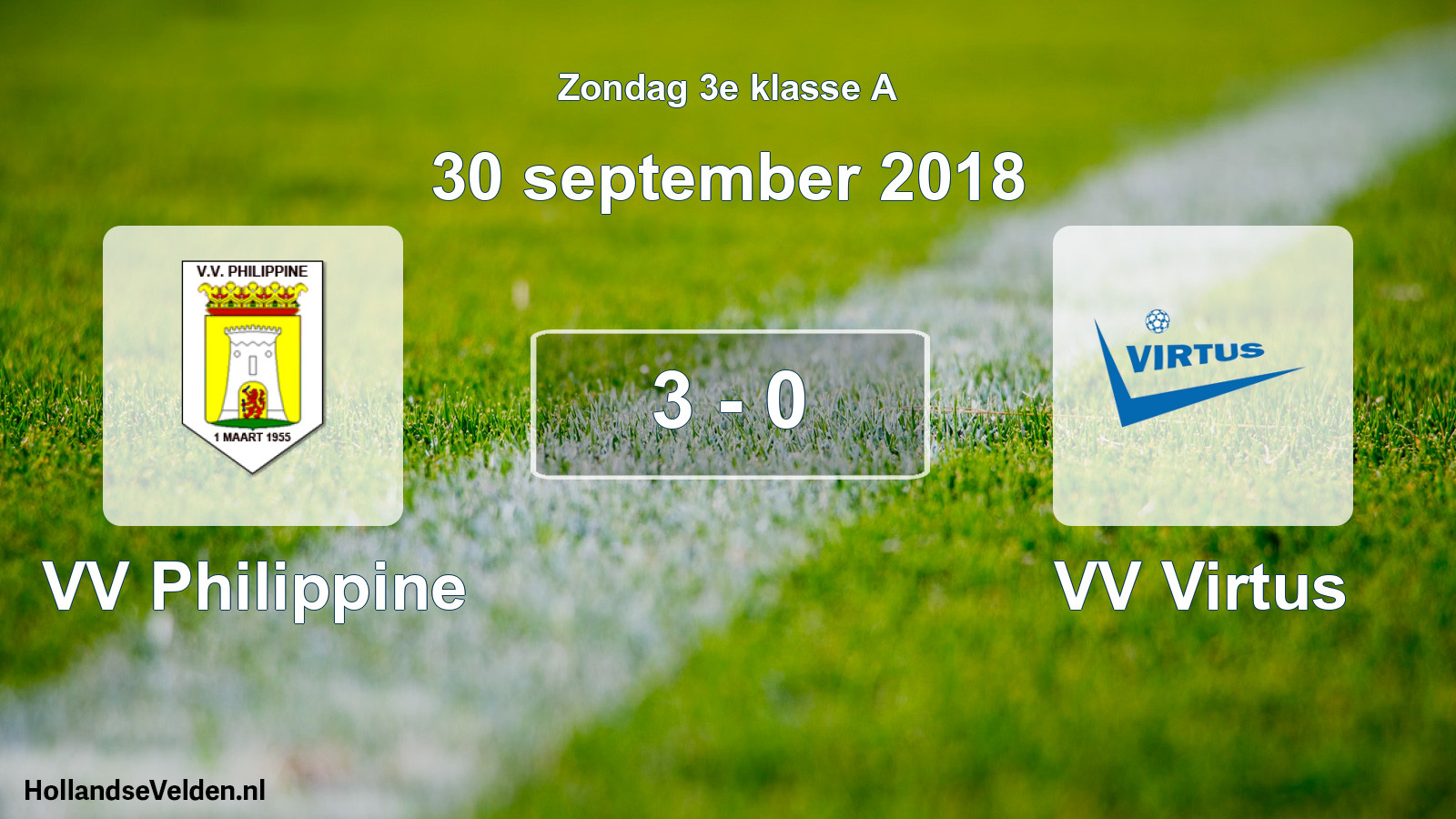 Total number of matches played: VV Philippine - VV Virtus 3 - 0 (30 September 2018)