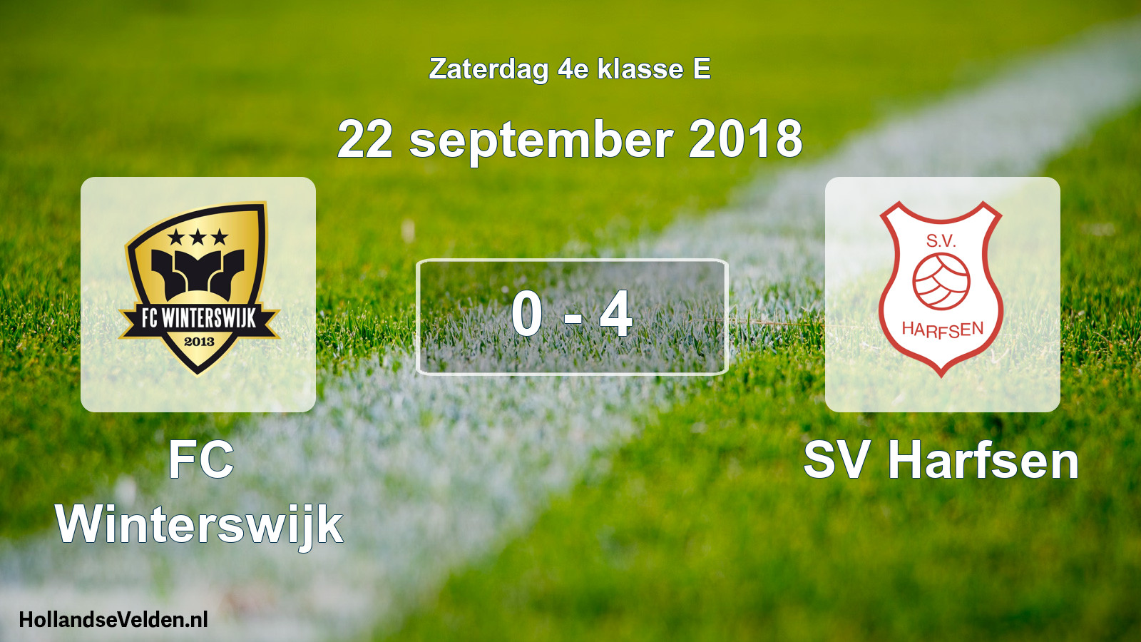 Total number of matches played: FC Winterswijk - SV Harfsen 0 - 4 (22 September 2018)